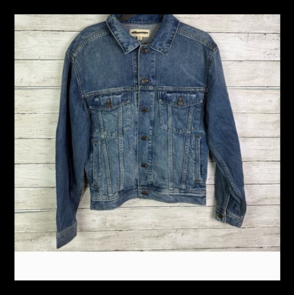 Madewell Denim Jean Jacket Trucker Coat Medium Wash Size Small